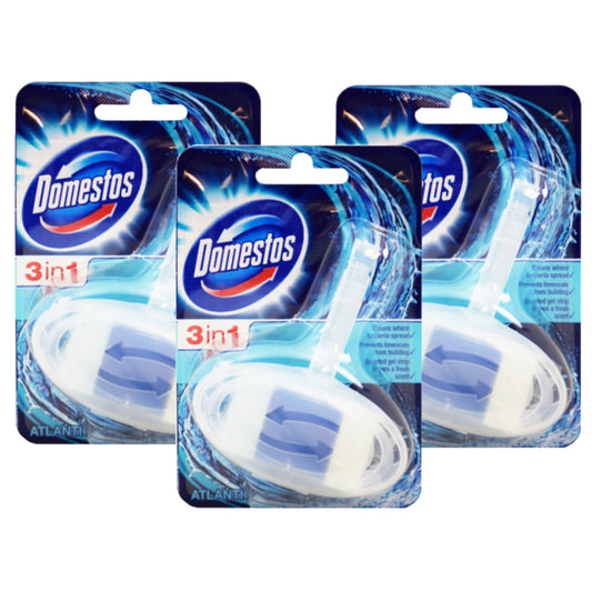 Domestos Atlantic 3 in 1 Rim Block 40g Toilet Cleaner