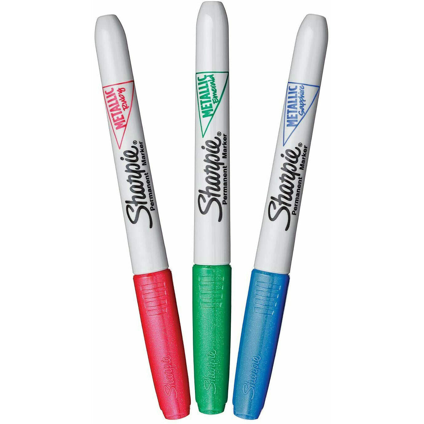 30x Sharpie Metallic Permanent Marker Pens Fine Point (Ruby, Emerald & Sapphire)