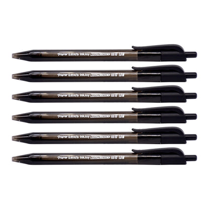 6x Paper Mate InkJoy 100RT 1.0mm Retractable Medium Ballpoint Pens Blue or Black