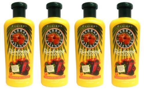 4x Herbal Essences Rainforest Flowers Shimmering Colour 400ml