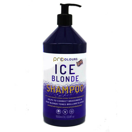 Pro Colours Shampoo Ice Tone For Brassy Blonde Hair 1 Litre