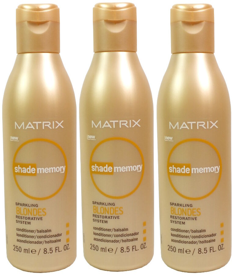 3x Matrix Shade Memory Sparkling Blondes Restorative System Conditioner 250ml