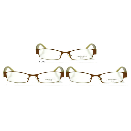 3x Foster Grant Keats Reading Glasses +1.00