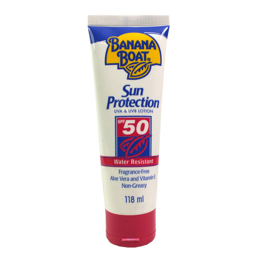 Banana Boat SPF 50 Sun Protection Lotion UVA & UVB 118ml (Water Resistant)