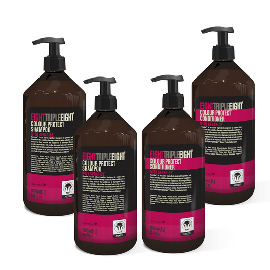 EightTripleEight Colour Protect With Kerarice Set 2x Shampoo & 2x Conditioner 1L